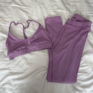 ALO Yoga Lavender Sports Bra Set 💜